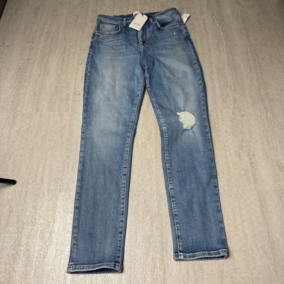 Current/Elliott jeans high rise cigarette jeans Shetland Blue size 28 - Picture 4 of 12
